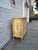 Vintage French Provincial Cream Floral Painted Four Drawer Dresser With Marble Top For Sale - Image 4 of 12