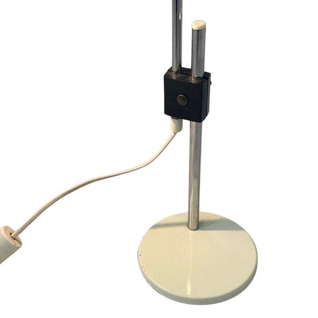 White and Chrome Adjustable Desk Lamp from Hala Zeist For Sale - Image 4 of 7