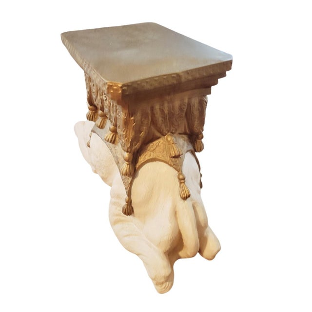 Dorothy Draper Large Vintage Plaster Camel Palm Beach Regency Garden Stool For Sale - Image 4 of 11