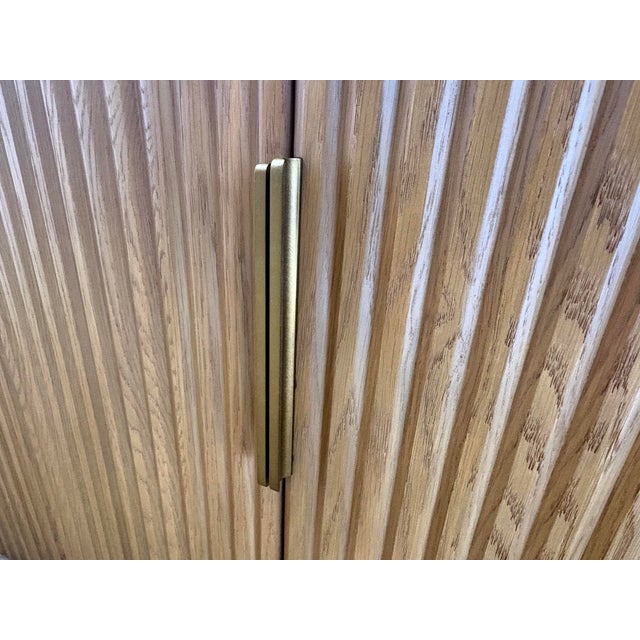 Wood Rh Byron 84" Sideboard Natural Oak Designed by Harrison & Nicholas Condos For Sale - Image 7 of 18