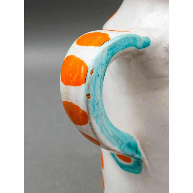 Ceramic Desimone Italy 1965 Signed Modernist Abstract Studio Art Pottery Pitcher Jug For Sale - Image 7 of 9