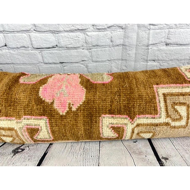Textile 12 x 46 Lumbar Rug Pillow Bohemian Luxe Turkish Pillow Cushion Cover For Sale - Image 7 of 7