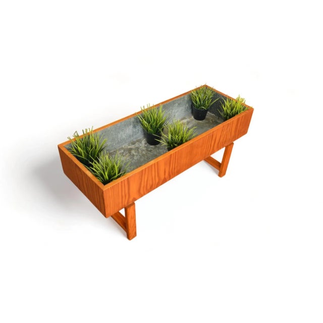 Mid 20th Century Long Axel Kjersgaard Planter in Solid Pine For Sale - Image 4 of 5
