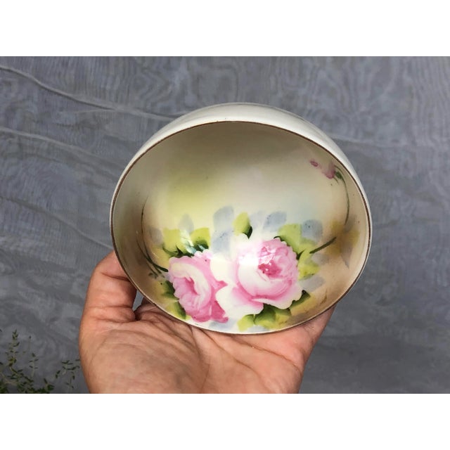 Nippon Hand Painted Decorative Bowl For Sale - Image 9 of 12