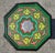 Moroccan Green Moroccan Hand-Painted Accent Table For Sale - Image 3 of 6