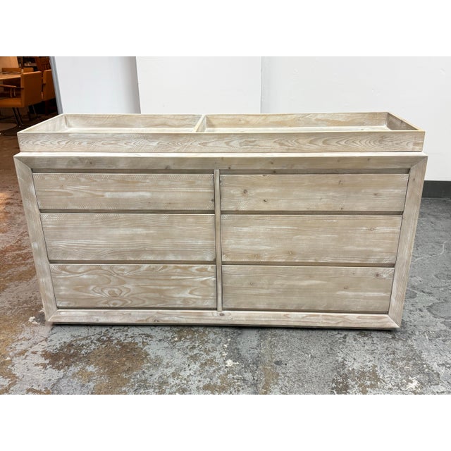 Design Plus Gallery presents the Callum Wide Dresser & Topper Set from Restoration Hardware. The Callum collection is...