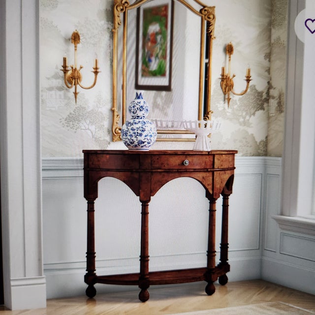 Wood Theodore Alexander Mahogany Console Table For Sale - Image 7 of 8