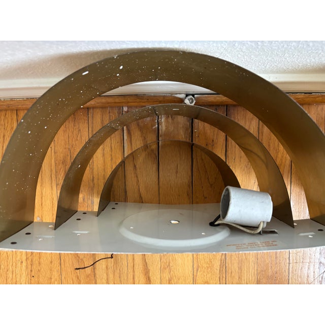 Mid 20th Century Vintage Mid Century Modern Brass Cascade Sconces - a Pair For Sale - Image 5 of 12