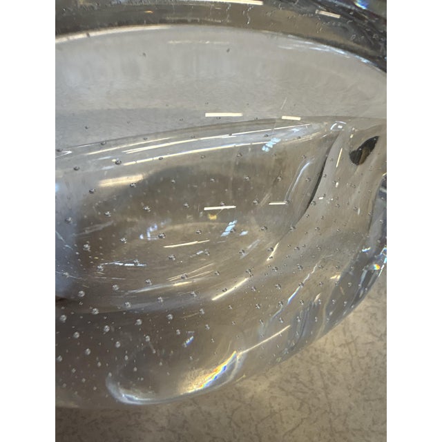 Glass Vintage Leerdam Glass Ashtray by Copier, 1950s For Sale - Image 7 of 12