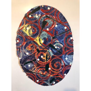 Sandy Kinnee, Abstract Modernist Colorful Mixed Media Art Screen-print on Handmade Paper 6/20, c.1980's For Sale