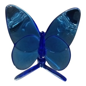 Stunning Baccarat France Papillon Lucky Blue Butterfly Designed by Evelyne Julie