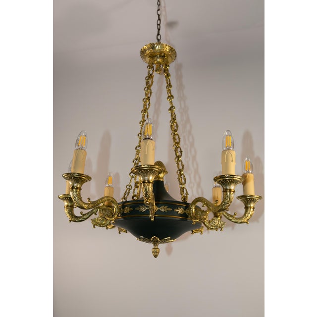Empire Style Chandelier, France, 1930s For Sale - Image 14 of 14