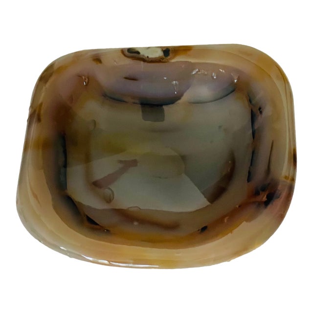 Antique Agate Trinket Bowl For Sale