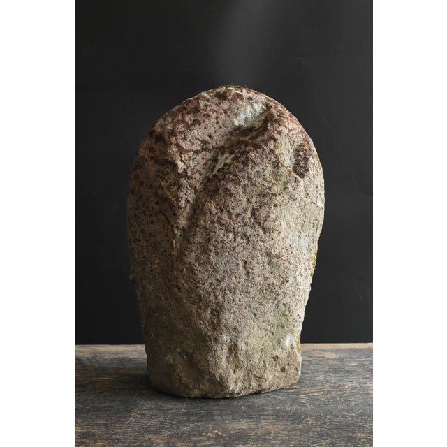 Japanese Antique Kannon Stone Statue/Edo Period/18th to 19th Century For Sale - Image 12 of 15