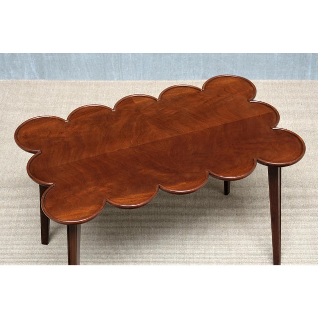 Swedish Modern Mahogany Cloud-Form Side Table, 1940s For Sale - Image 6 of 13