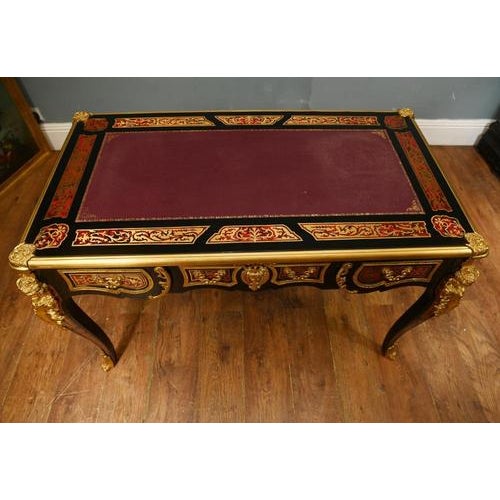 Black Napoleon III Writing Table in Wood For Sale - Image 8 of 16