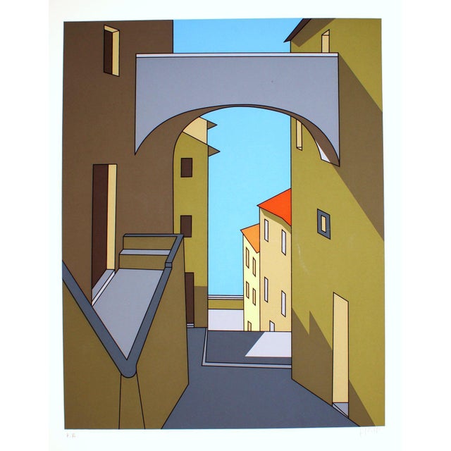 Hand Signed. Edition not available. Artist's Proof. Very good condition. This piece is attributed to the mentioned...