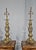 Large French Brass Candlesticks, 1910s, Set of 2, in Good conditions. Designed 1890 to 1919