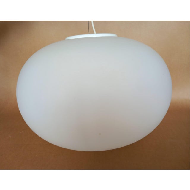 Murano Opal Glass Pendant Light For Sale - Image 4 of 8