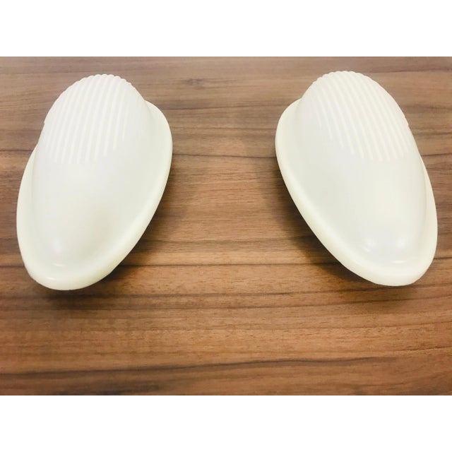 Mid-Century Modern 1993 White Drop 1’ Wall Lamps by Marc Sadler for Arteluce, Italy - a Pair For Sale - Image 3 of 11