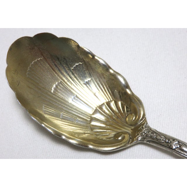 Antique Gorham Manufacturing Co. Versailles Pattern Sterling Silver Sugar Shell Spoon For Sale - Image 9 of 13