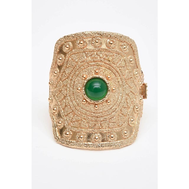 This is part of Chairish’s Costume Jewelry assortment. This showstopper of a vintage signed Napier cuff bracelet with...