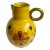 Mid Century Bitossi Italy Large Yellow Ceramic Jug Pitcher For Sale