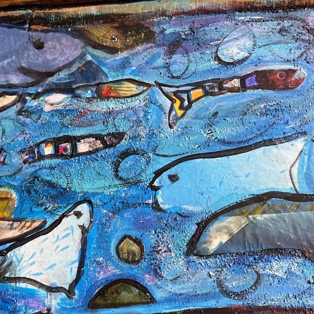 “ Where Joy Is the Only Language Spoken”, Signed by the Artist Cheryl Fudge Contemporary Original Painting For Sale - Image 9 of 12