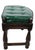 Tudor Style Wood and Leather Footrest Stool Ottoman For Sale - Image 11 of 12