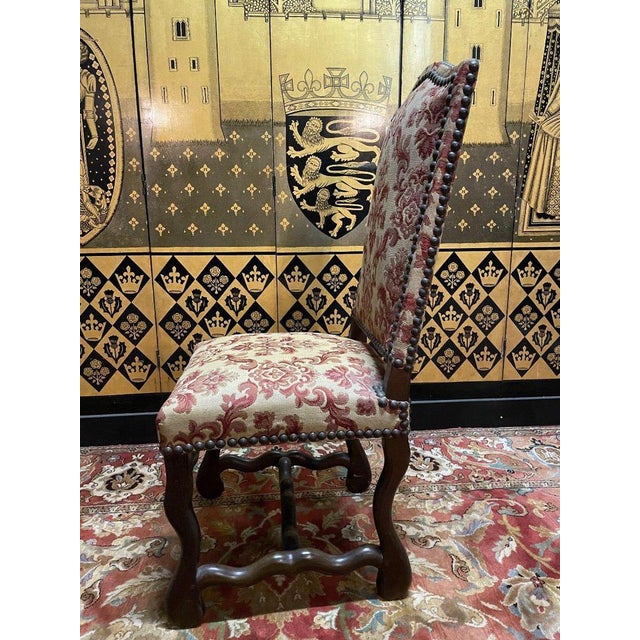 Wood Louis XIII Sheep Bone Chairs, Set of 4 For Sale - Image 7 of 10