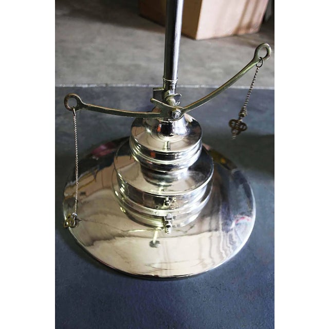 Mid-Century Modern Ceiling Light Fixture Nickel Plated For Sale - Image 3 of 5
