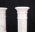 Pair of Italian White Turned Marble Pedestals Columns Stands Mint For Sale - Image 11 of 11