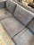 Gray Contemporary Track Arm Sofa, Gray Velvet For Sale - Image 8 of 12