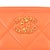 Early 21st Century Chanel Coco Orange Lambskin 19 Quilted CC Card Holder Wallet For Sale - Image 5 of 9