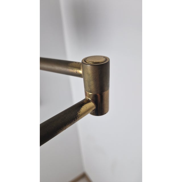 Telescopic Floor Lamp for Reading in Brass, 1960s For Sale - Image 9 of 12