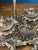1920s Antique Brass Desk Lamp With Frosted Glass For Sale - Image 5 of 18