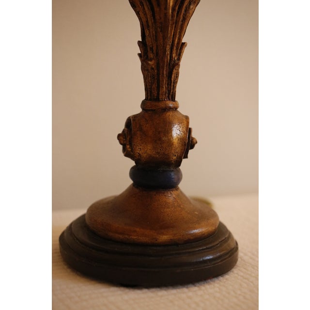 Figural Sculpture Cherub Lamp With Original Beaded Shade, Signed by Marco For Sale - Image 10 of 17