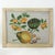 Vintage Needlework Botanical Still Life – Rustic Textile Wall Art With Lotus Pod and Citrus For Sale In New York - Image 6 of 7