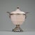 Antique French Silver Onyx Sugar Bowl, 1920s For Sale - Image 4 of 11