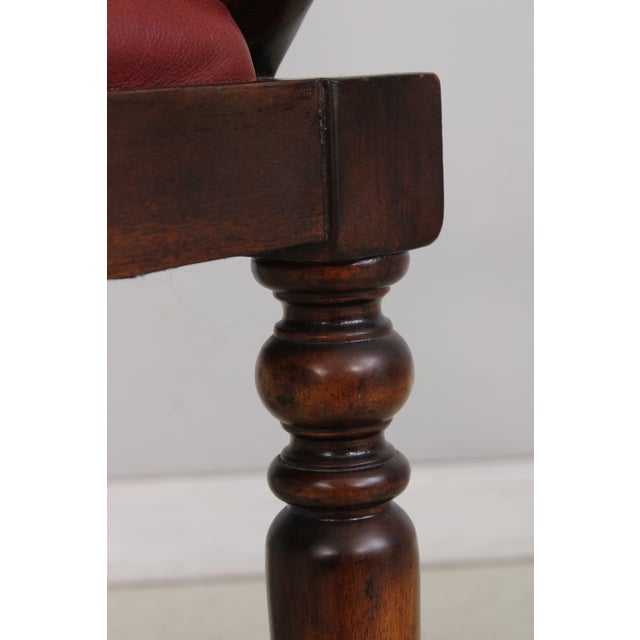 Hancock & Moore Red Leather Bar Stool Counter Chairs For Sale - Image 17 of 18