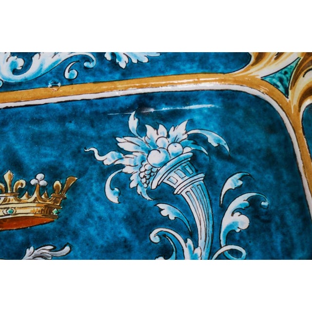 Renaissance Style Ulysse à Blois Dish in Earthenware, France, 19th Century For Sale - Image 6 of 12