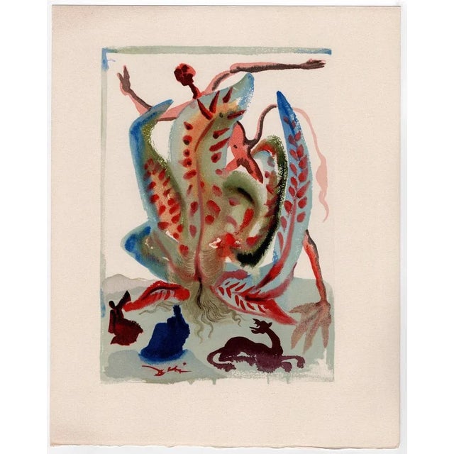 Salvador Dali, Gluttony, 1964, Original Woodcut For Sale - Image 9 of 9