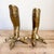 Pair of Midcentury Brass Talon Candlestick Holders For Sale In Boston - Image 6 of 12