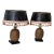 Pair of 1970s Coastal Pineapple Lamps With Fringed Shades For Sale