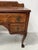 Regency style flat desk in mahogany and veneer Four cabriole legs with claw feet Good condition Dimensions: H 80 x W 108 x...