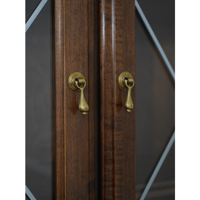 Ethan Allen Maple Secretary Desk Bookcase Top For Sale - Image 11 of 18