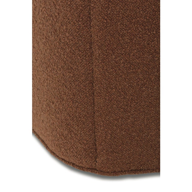 Terra Cotta Peyton Boucle Fully Upholstered Swivel Chair, Rust For Sale - Image 8 of 12