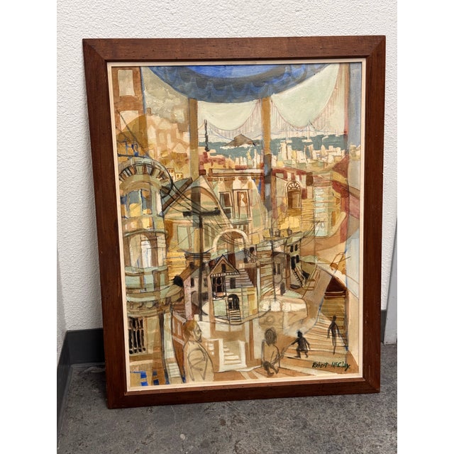 American Robert McClay “Bay View #1” Original Artwork, Framed For Sale - Image 3 of 12