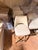 Interlude Home Cream Leather Swivel Counter Stool With Light Wood Legs For Sale In West Palm - Image 6 of 6