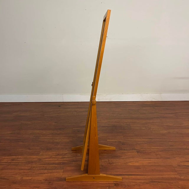 Pedersen & Hansen Pedersen & Hansen Danish Teak Cheval Mirror For Sale - Image 4 of 7